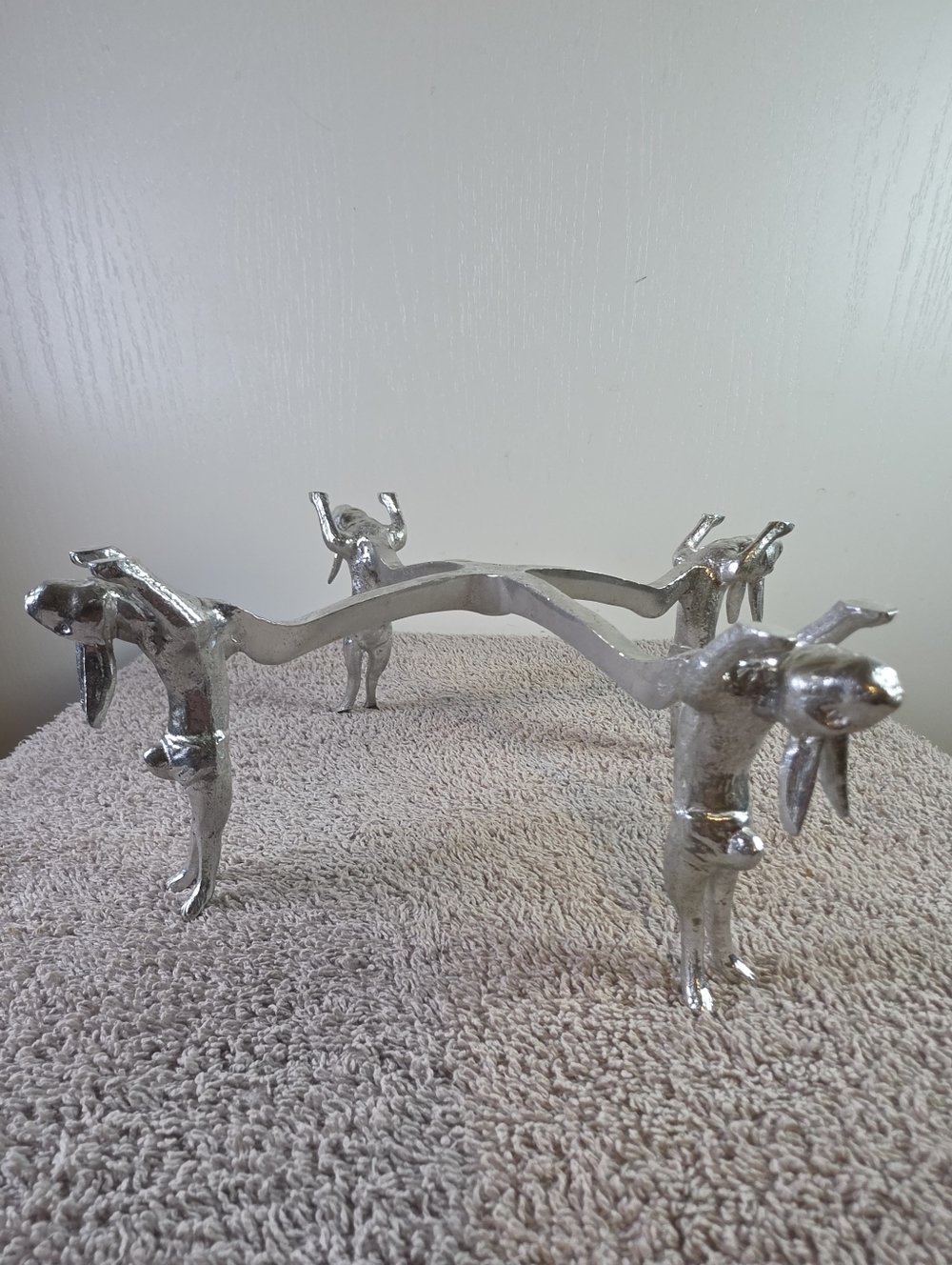 Vintage Arthur Court Metal Bunny Stand